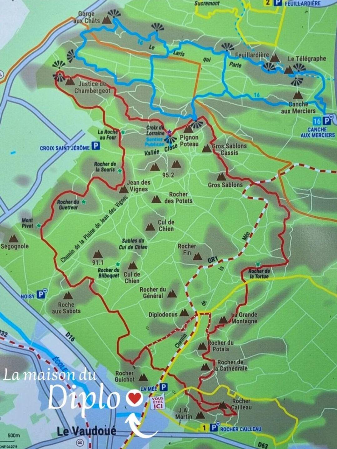 La Maison Du Diplo : Foret, Sentiers Et Grimpe Le Vaudoue 外观 照片